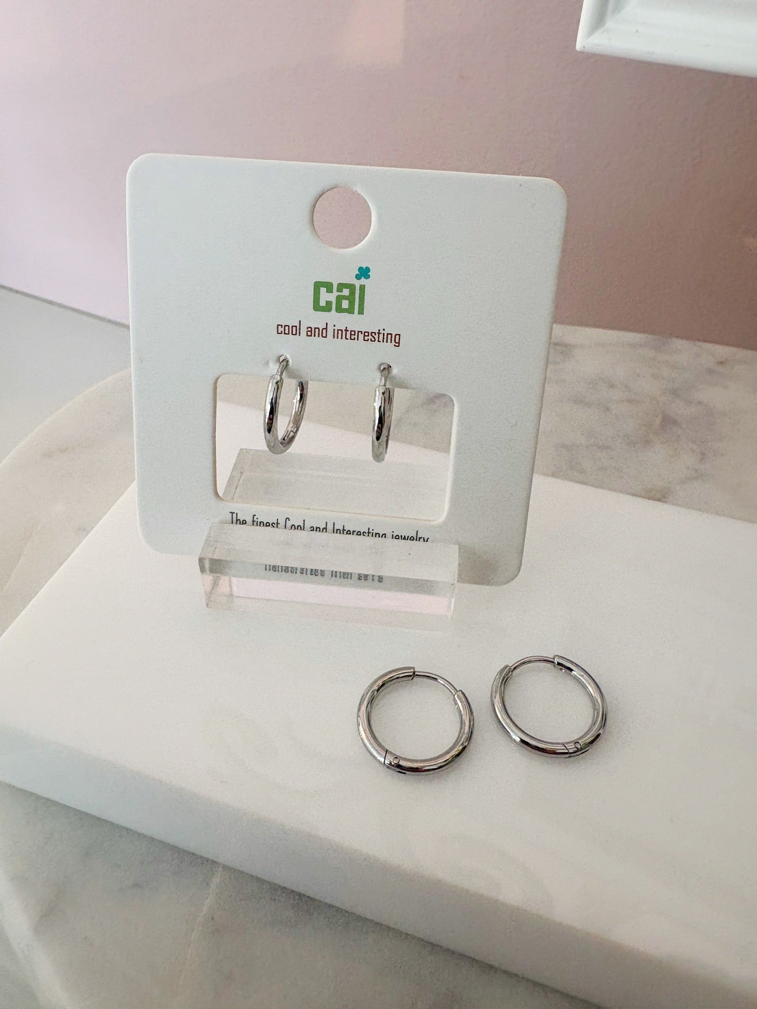 Bold Hoop Earrings {12mm/Silver}