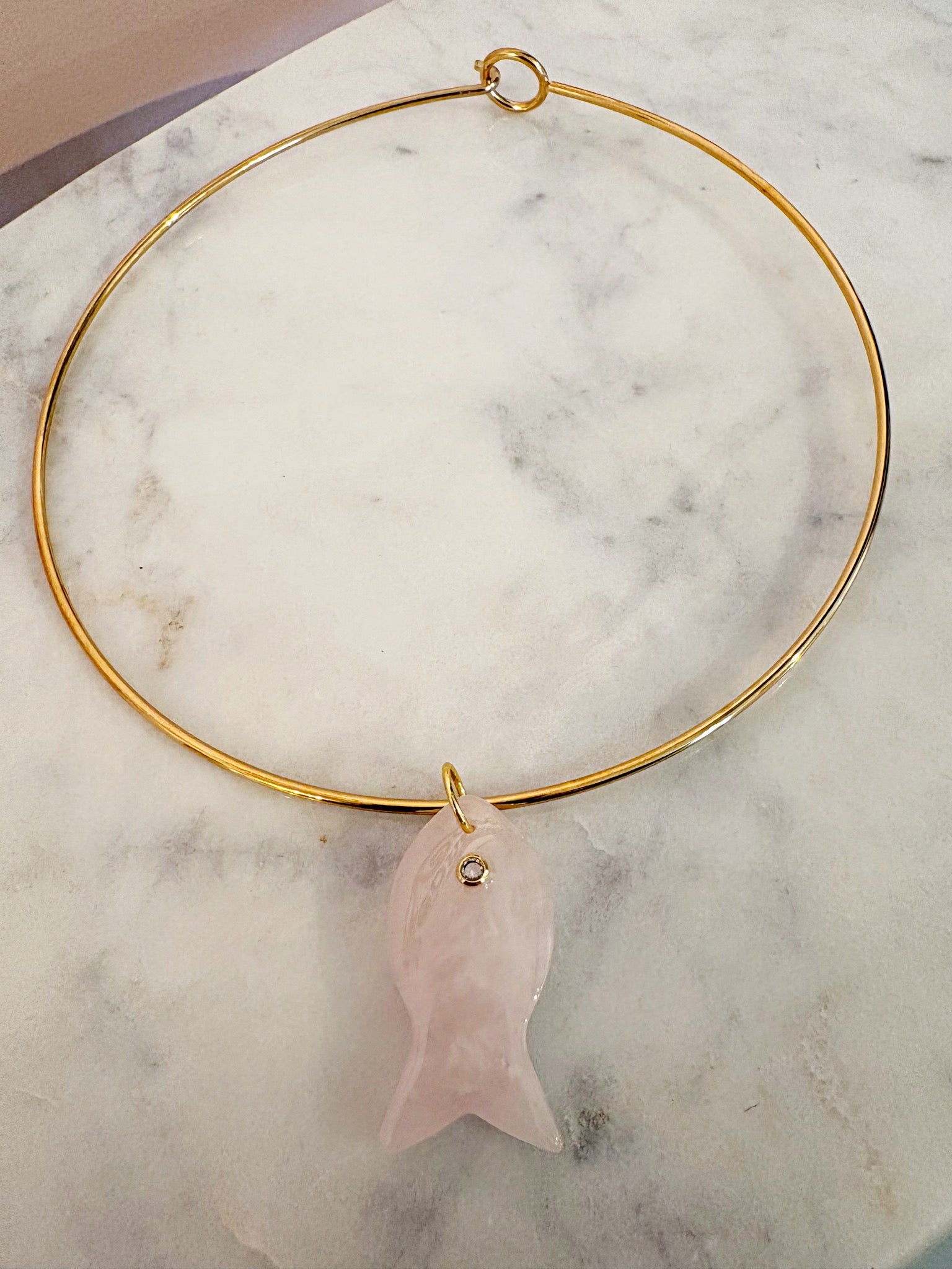 Fish Charm Color {Rose Quartz}