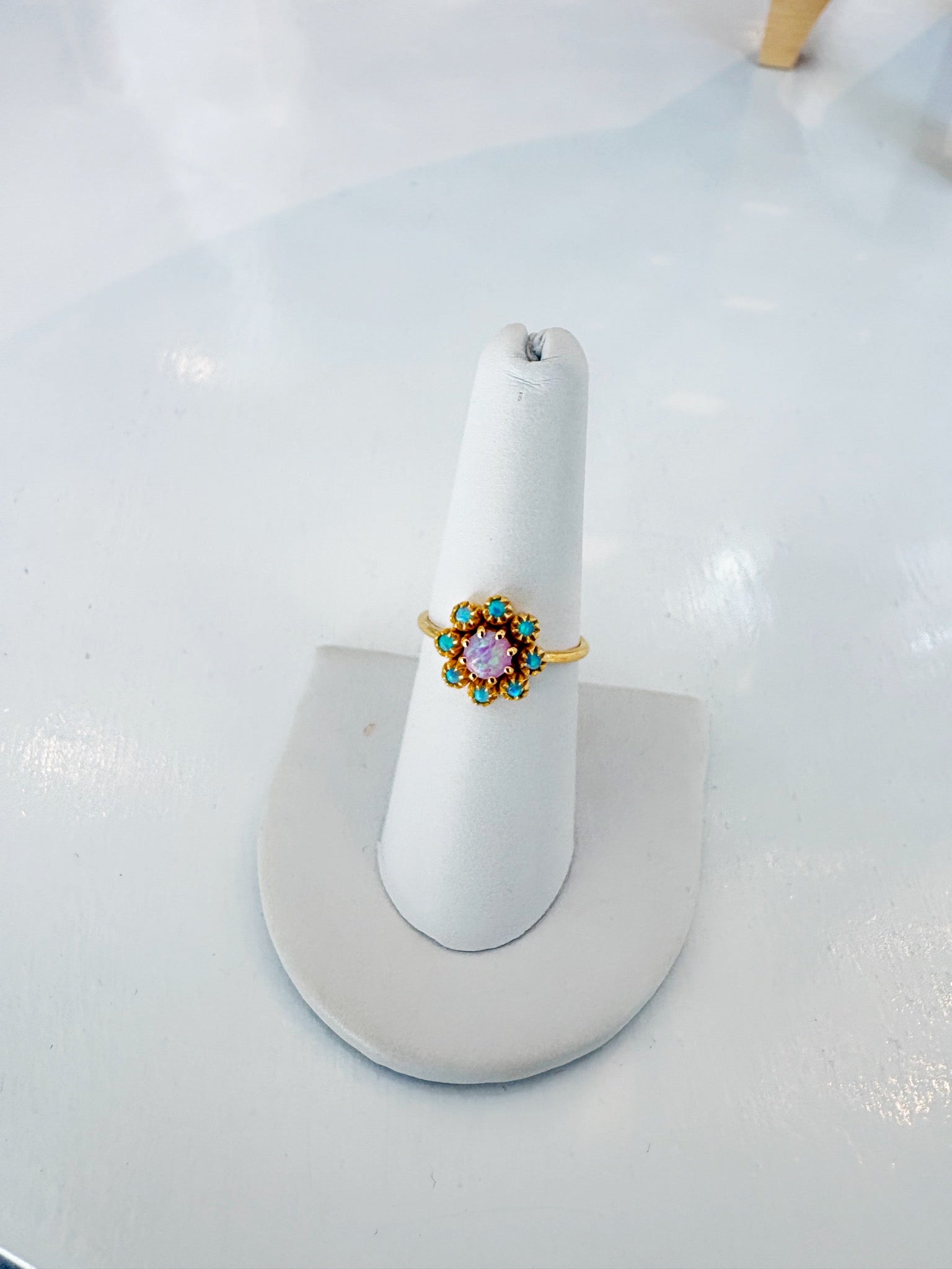 Opal Fleur Ring {Gold}