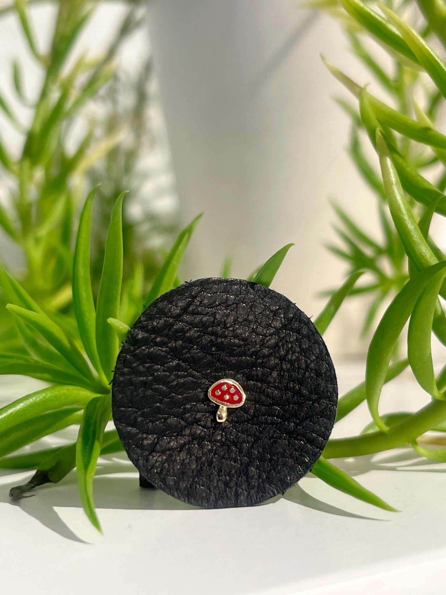 Mushroom Ballback Stud Earring {14kt}