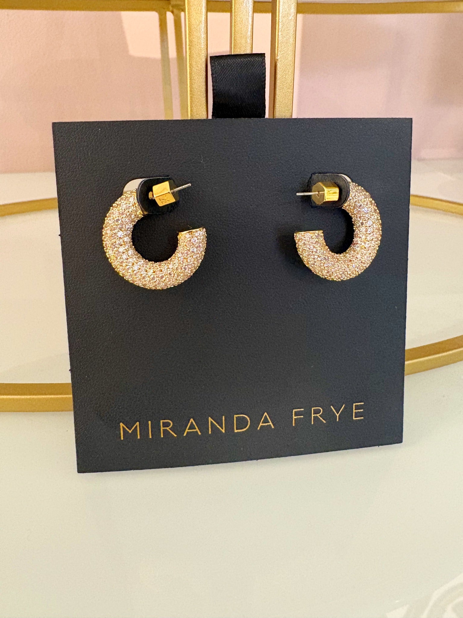 Dolly Pave Hoops {Gold}