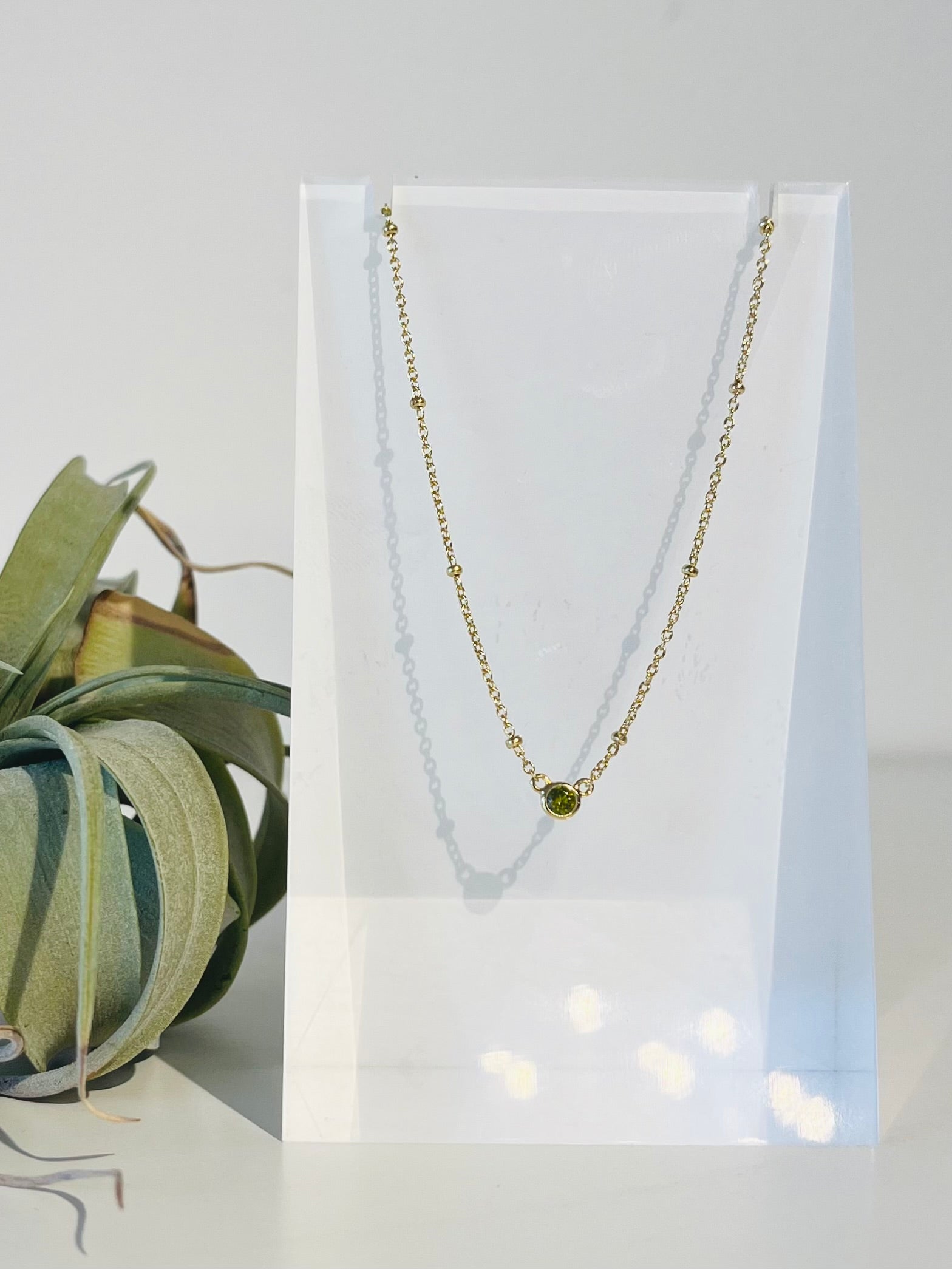 Dot Necklace {Gold}