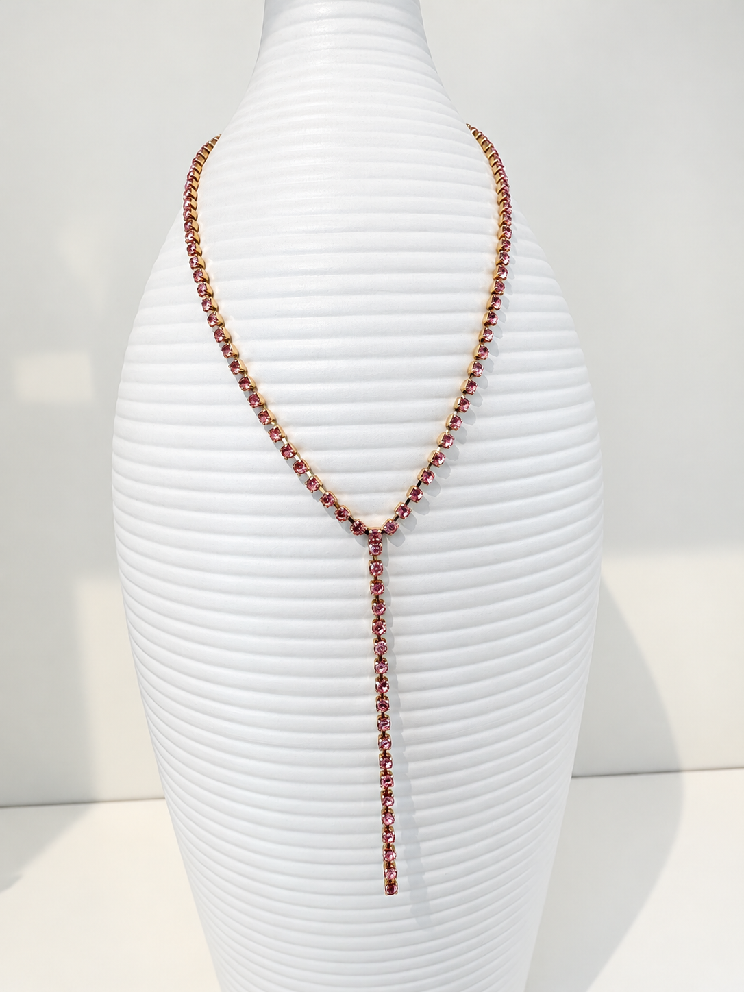 Kassandra Necklace {Gold/Light Rose}
