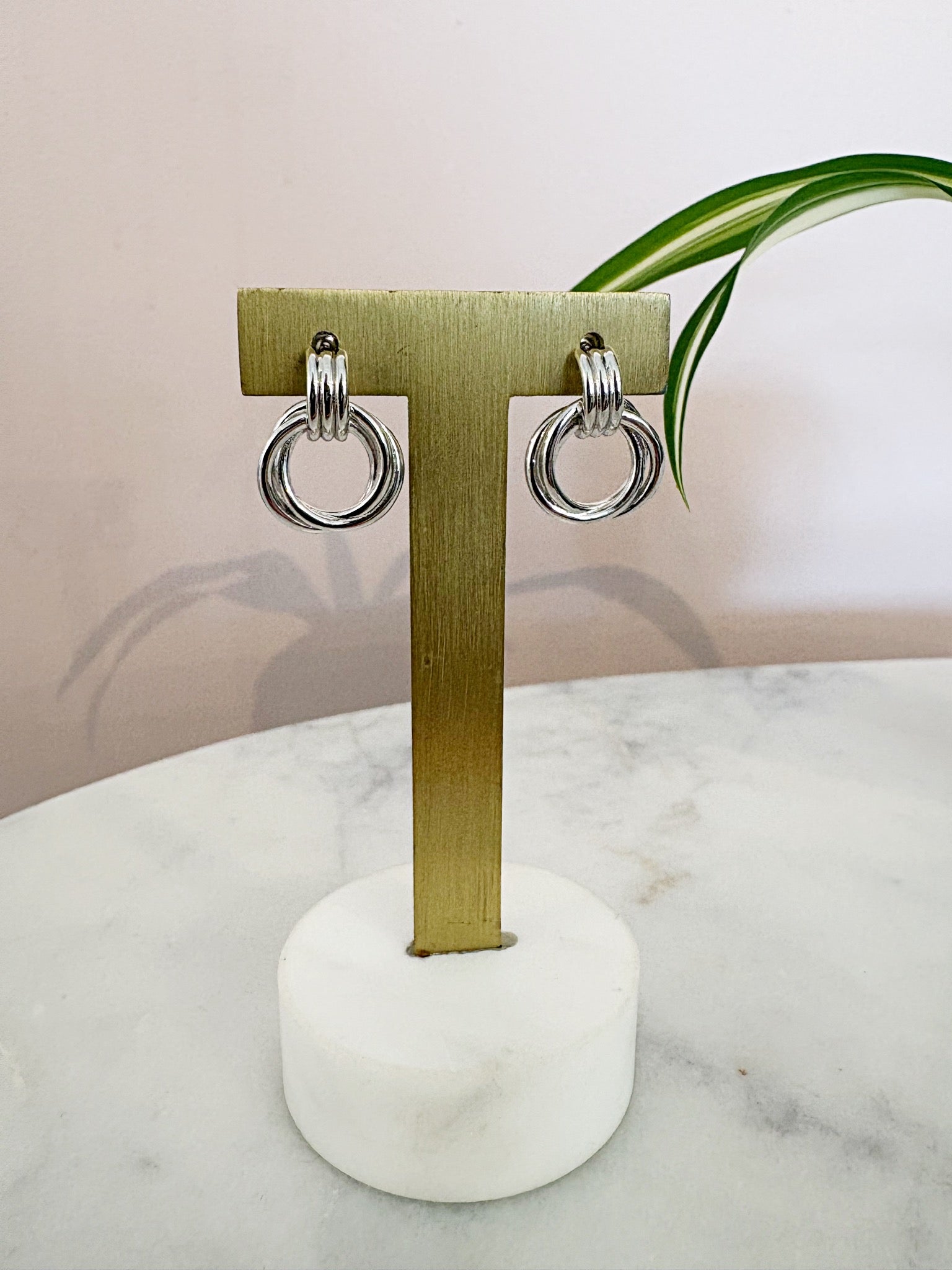 Knot Drop Earring {Silver}