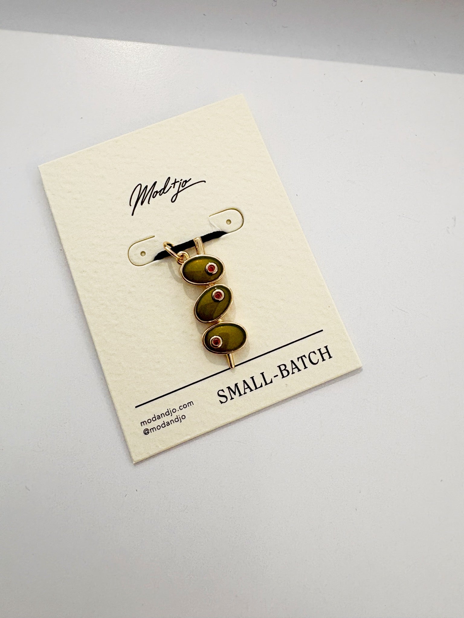Capri Olives Charm {Gold}