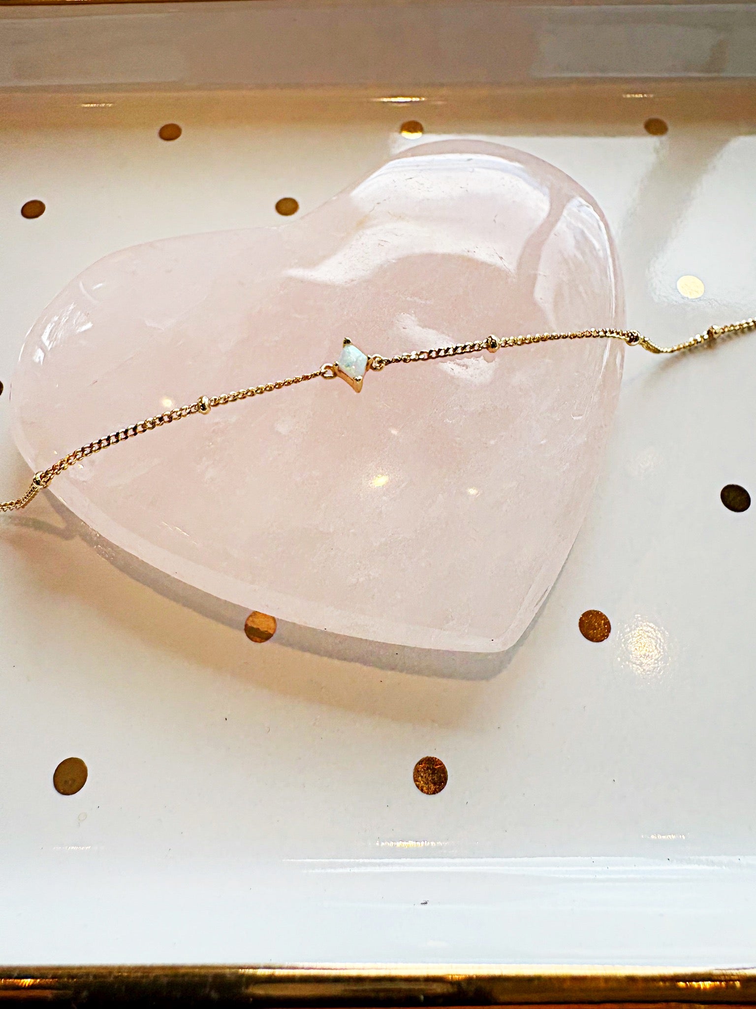 Kite Opalite Station Bracelet {Gold}