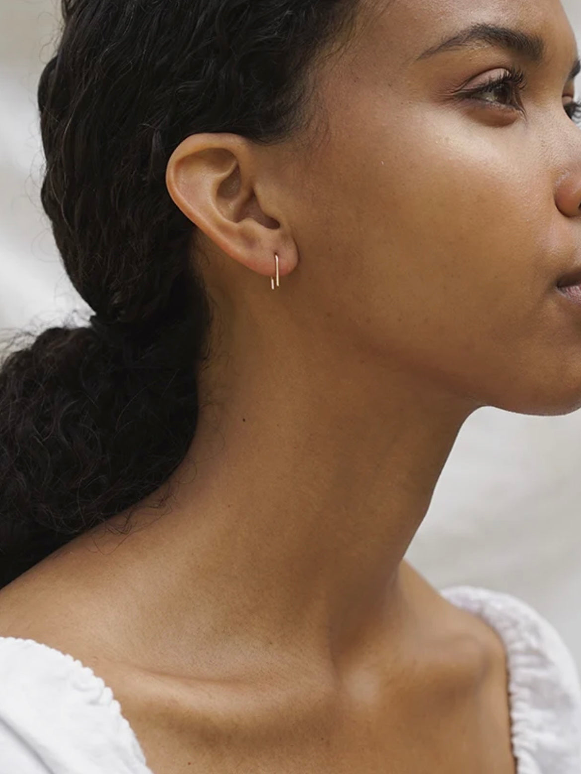 U Shaped Earrings {Gold}
