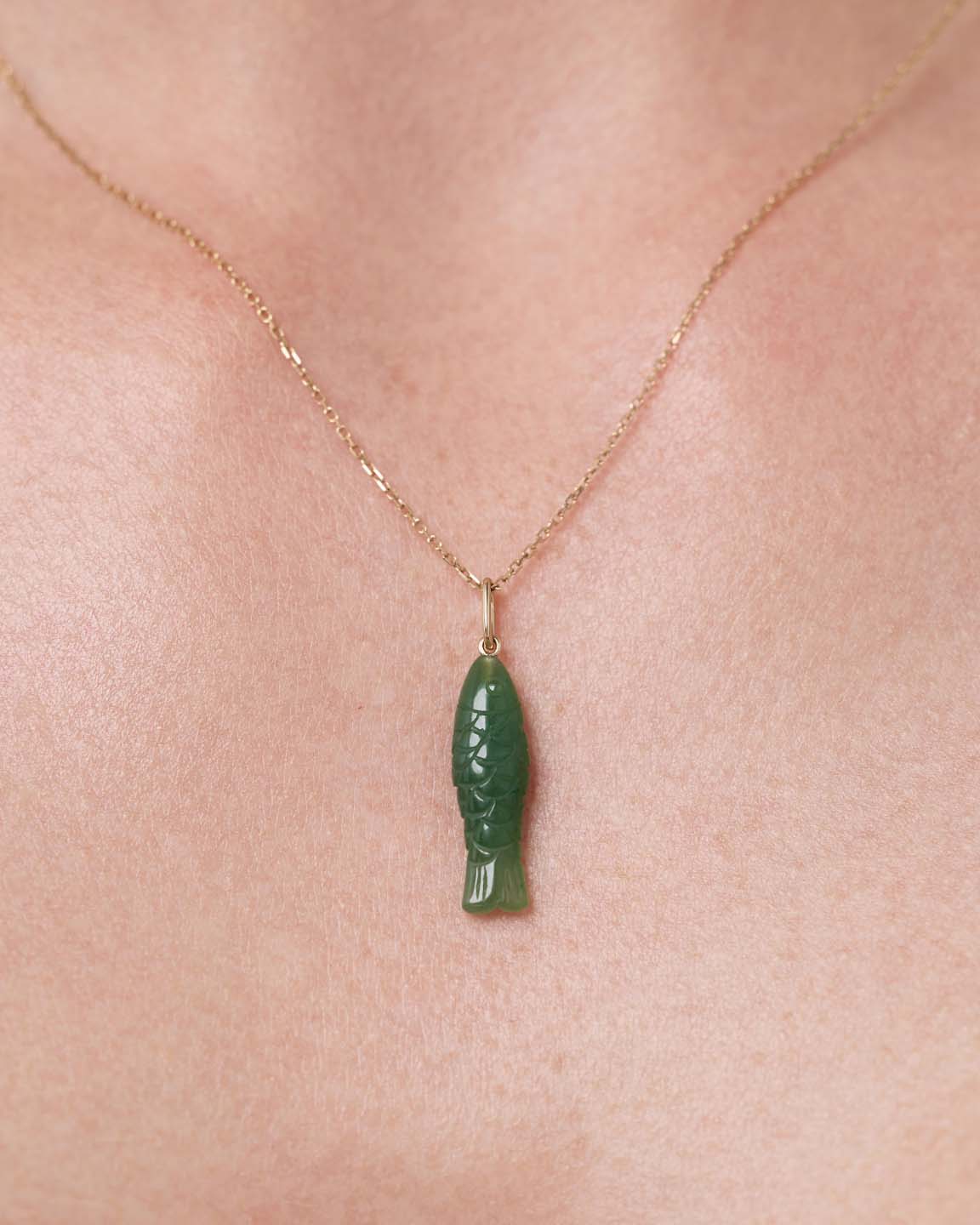 Gemstone Fish Charm {10k}