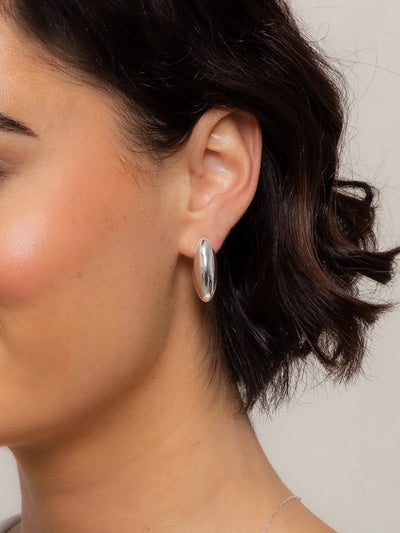 Margot Hoop Earrings {Silver}