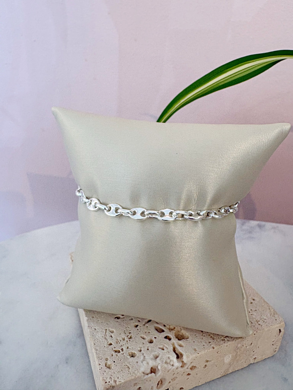 Puffy Mariner Bracelet {Silver}