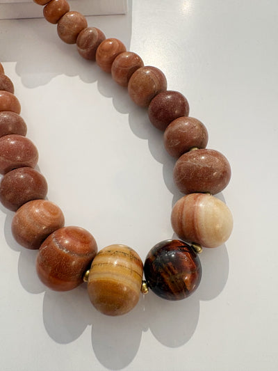 Desert Graduated Stone Necklace