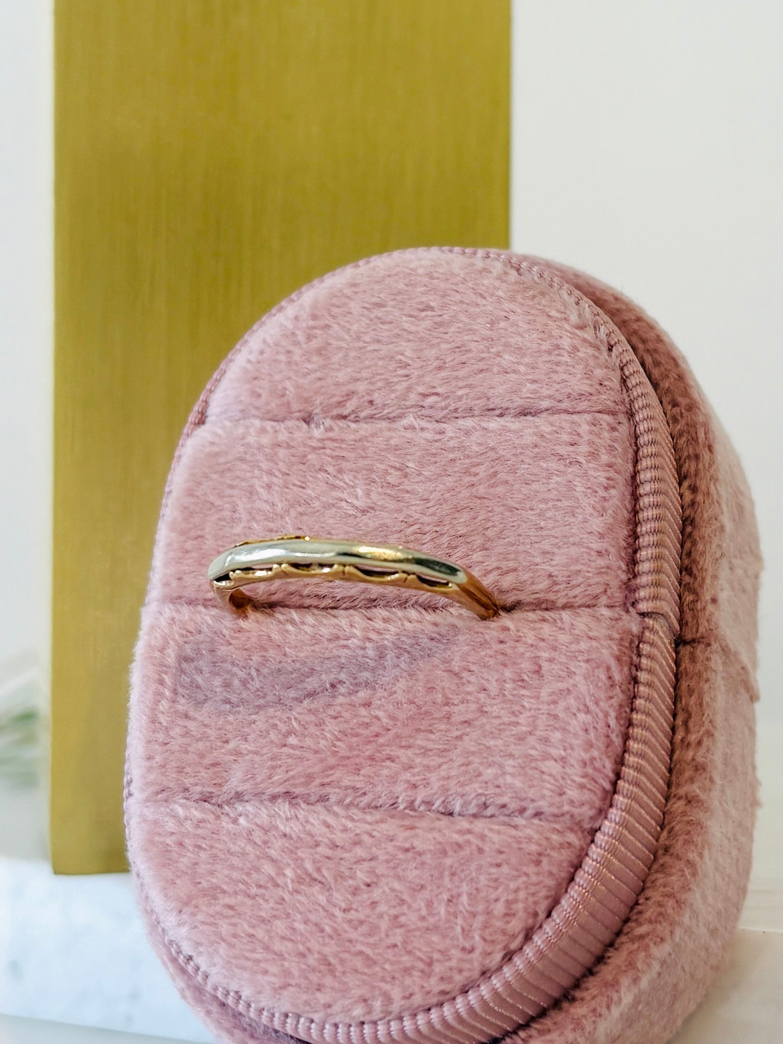 Two-Tone Thin Band Ring {14kt/Estate}