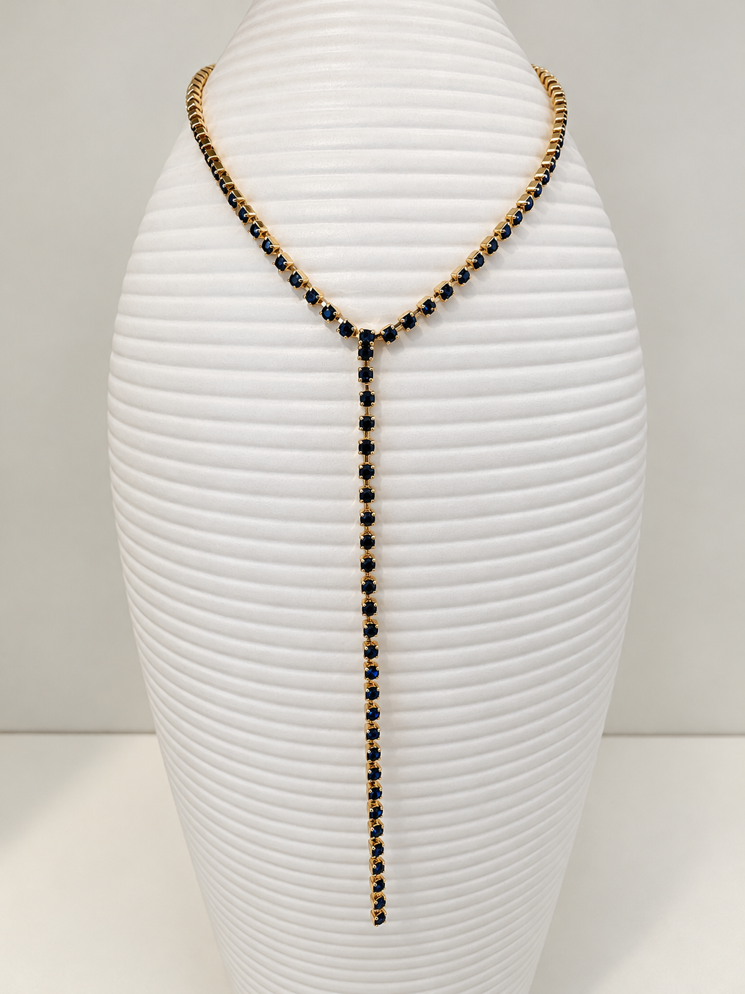 Kassandra Necklace {Gold/Sapphire Blue}