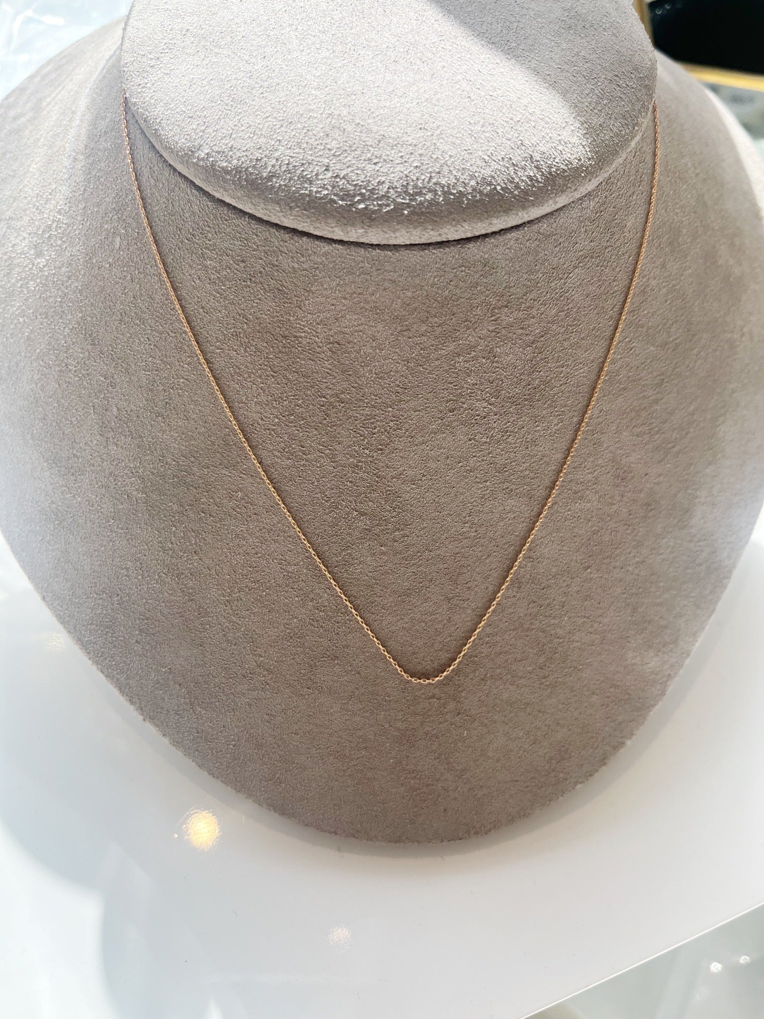 Rose Gold Cable Chain {14kt}