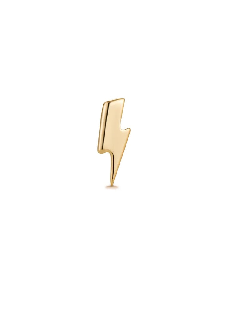 BOWIE | Lightning Bolt Single Flatback {14kt}