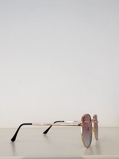 Cali Round Sunglasses {Gold}
