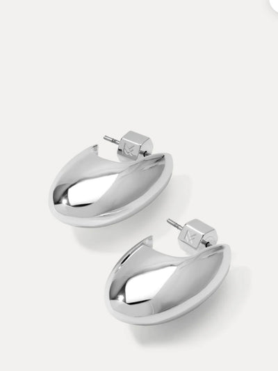 Margot Hoop Earrings {Silver}