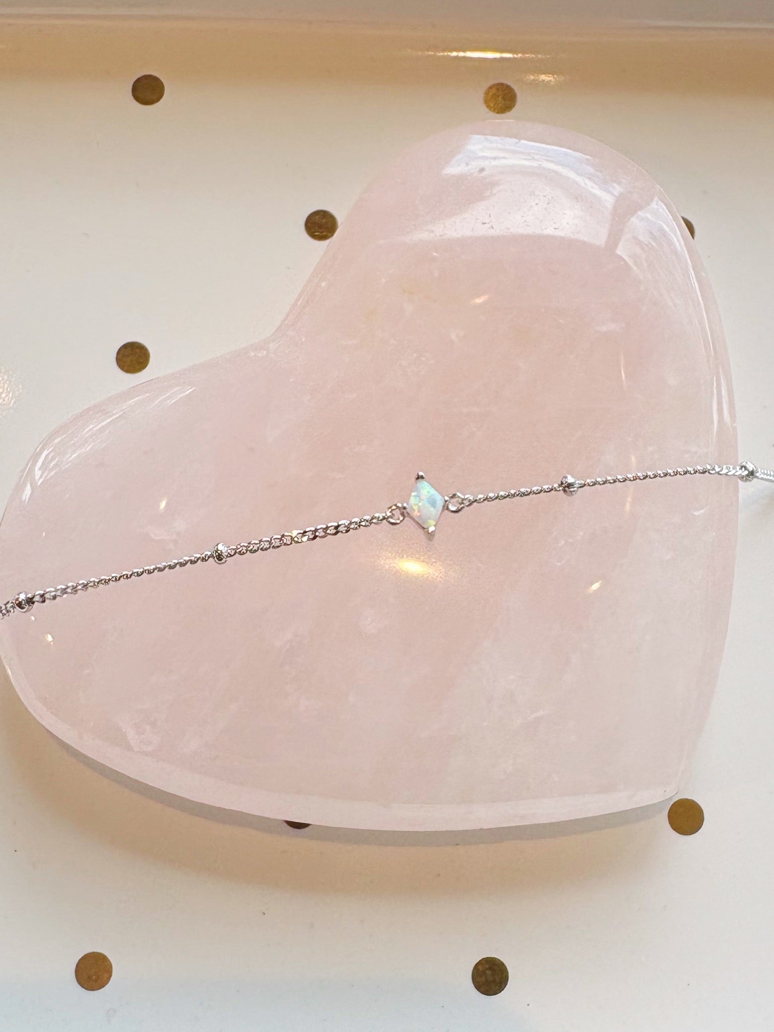 Kite Opalite Station Bracelet {Silver}