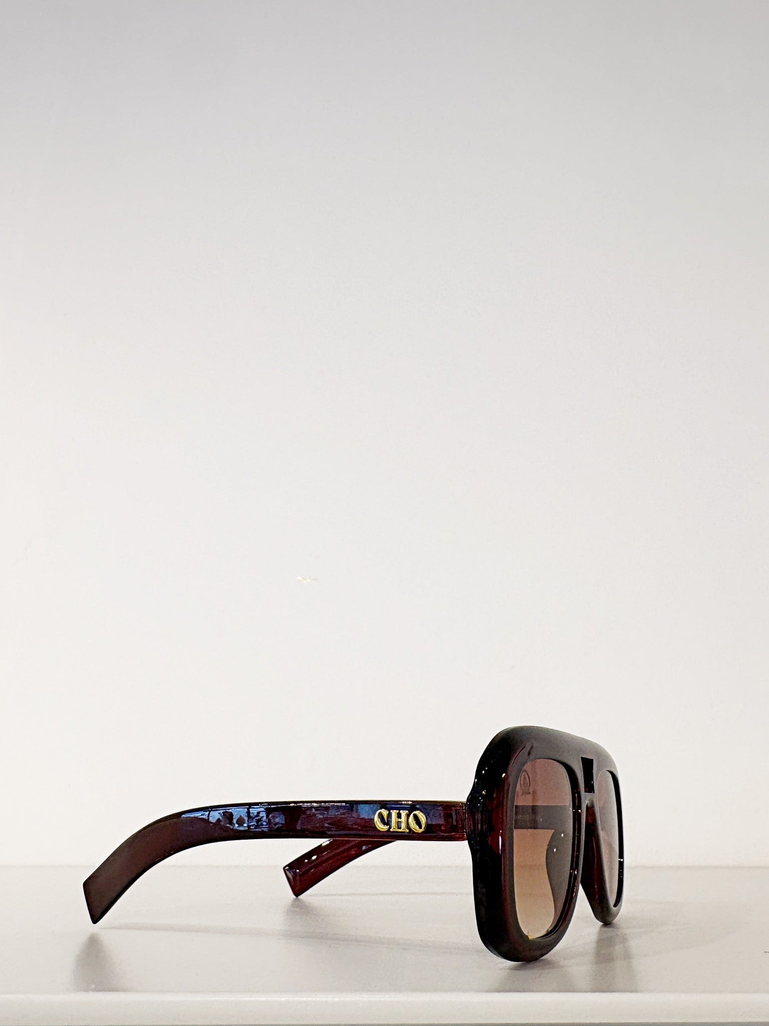 Sebastian Cho Retro Aviator Sunglasses {Merlot}