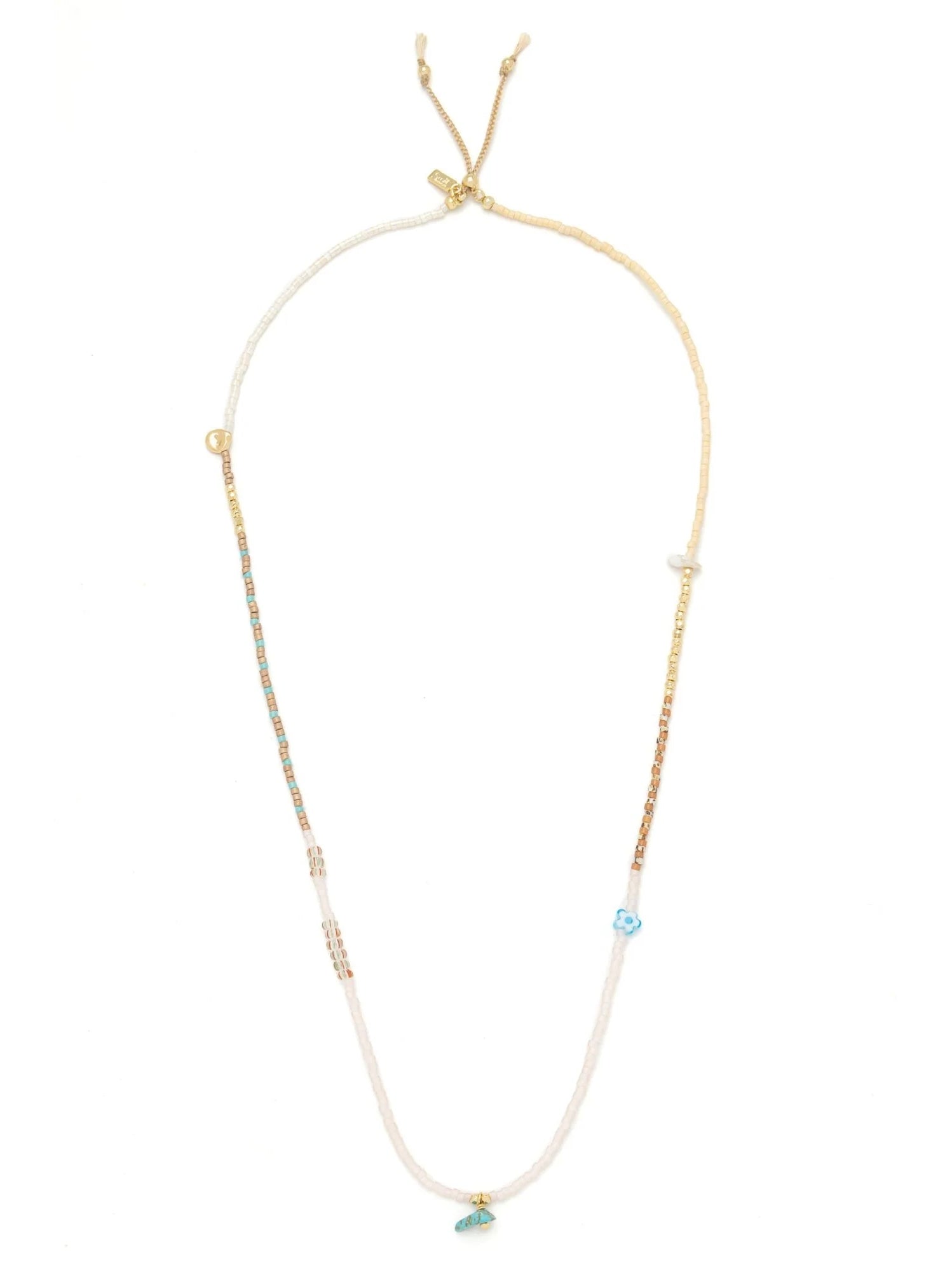 Mixed Media Wrap Bracelet/Necklace {Tranquility/Turquoise/Gold}