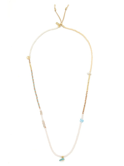 Mixed Media Wrap Bracelet/Necklace {Tranquility/Turquoise/Gold}