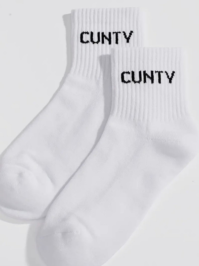 Cunty Socks {White}