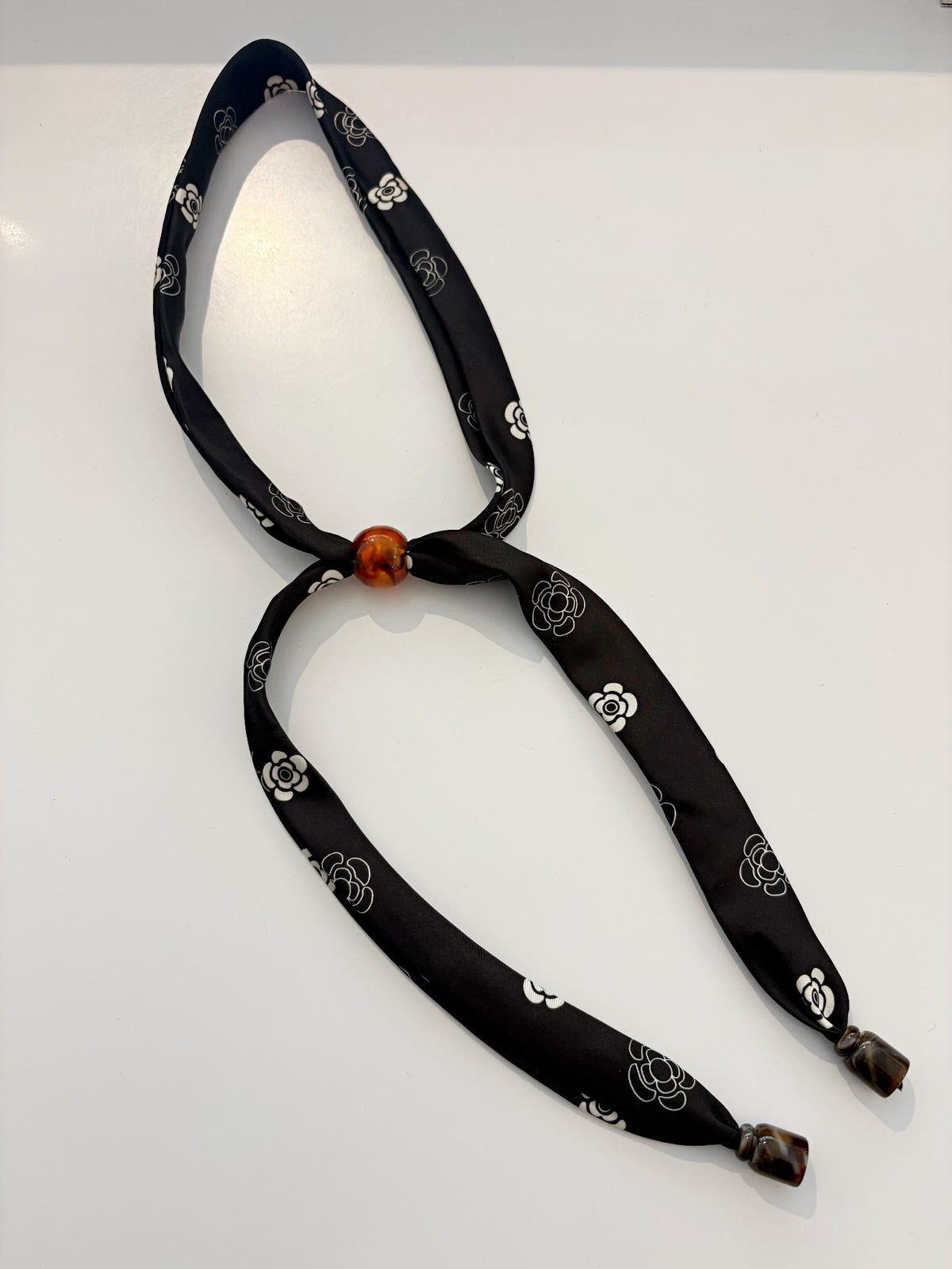 Scarf Bolo Necklace {Floral}