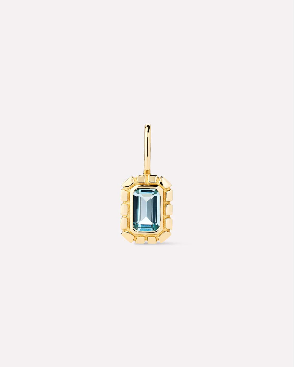 Blue Topaz Heirloom Charm {10kt}