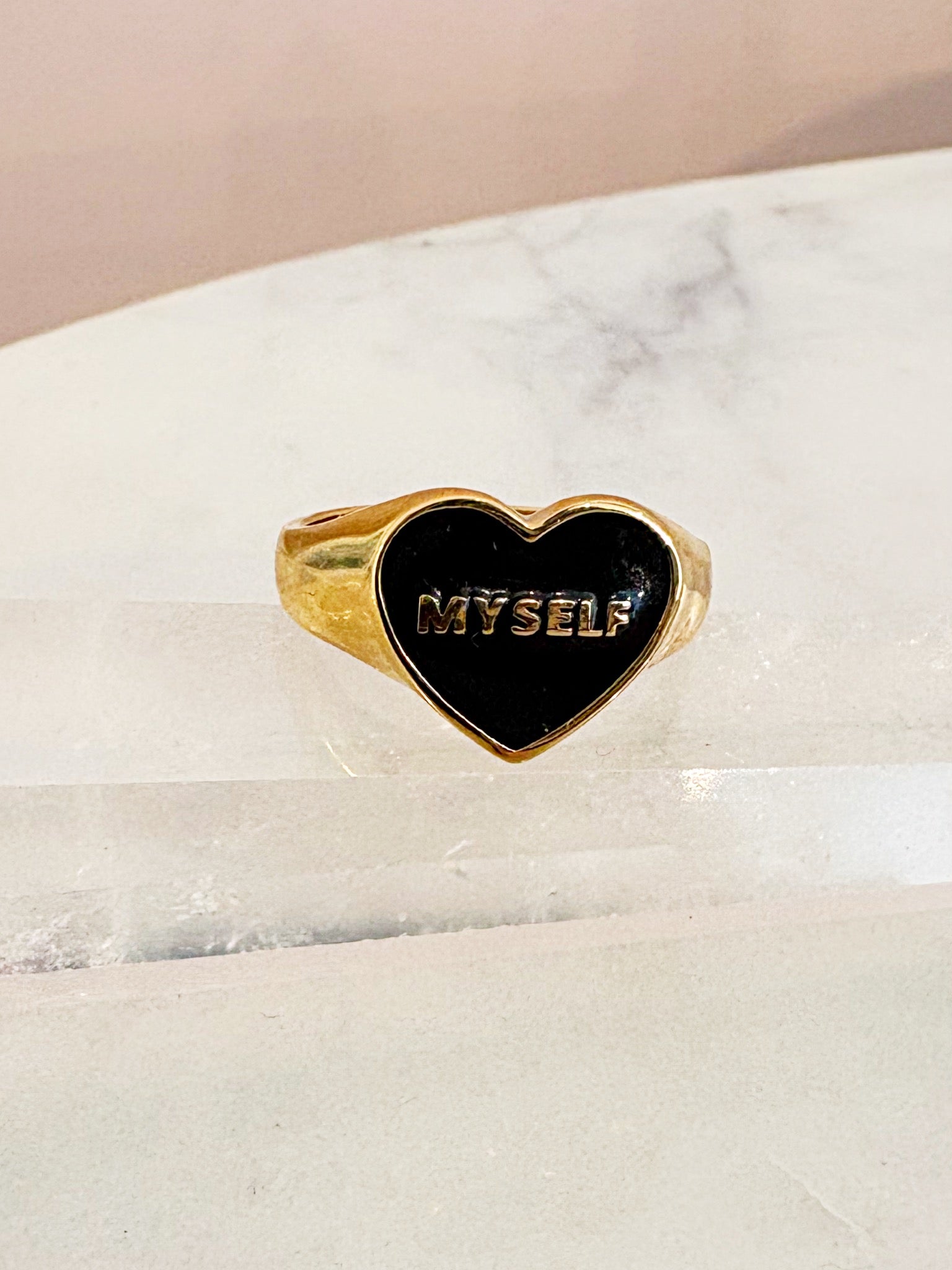 Self Love Signet Ring {Gold}