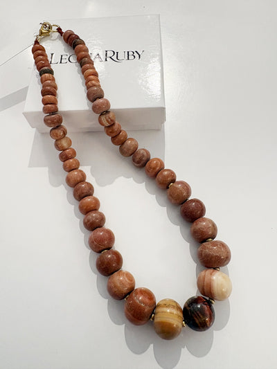 Desert Graduated Stone Necklace