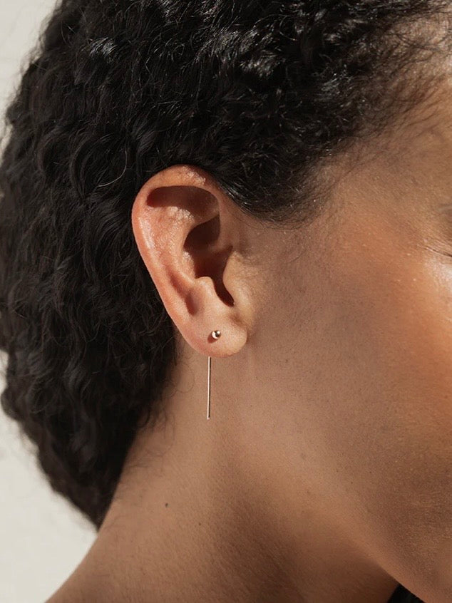 Glide Threader Earrings {Gold/Ball}