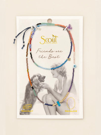 Mixed Media Wrap Bracelet/Necklace {Protection/Amethyst/Gold/Silver}