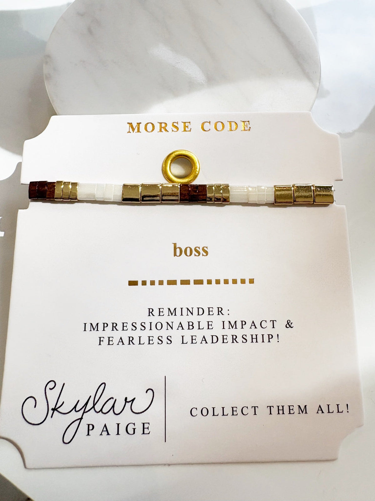 Boss Morse Code Tila Bracelet