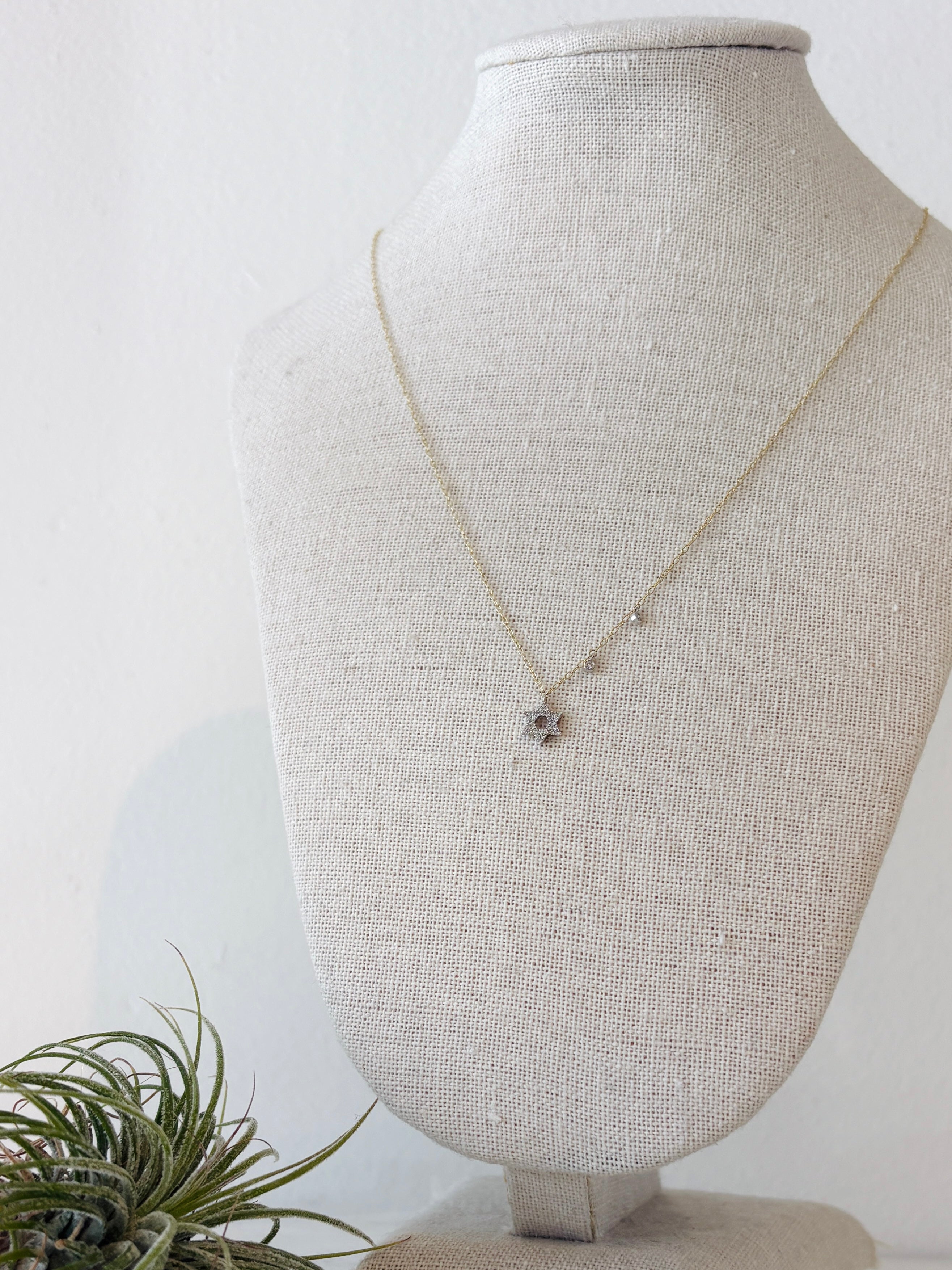 MieraT Star of David Necklace {14kt/Estate}