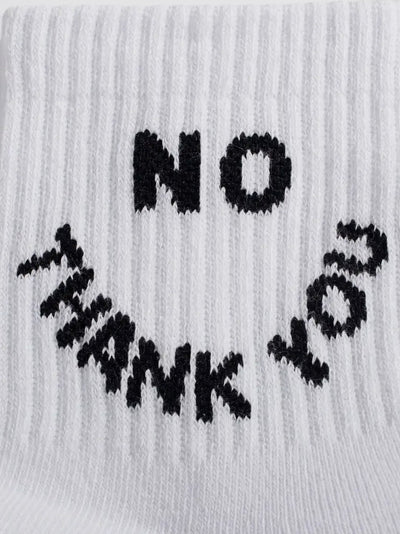 No Thank You Socks {White}
