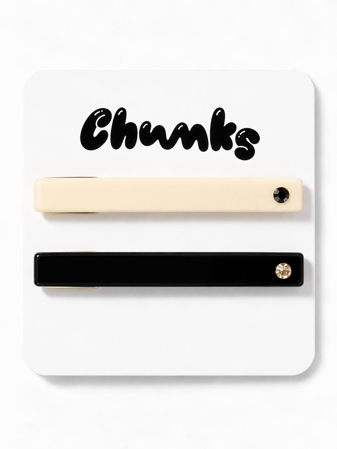 Allie Clips {Cream/Black}