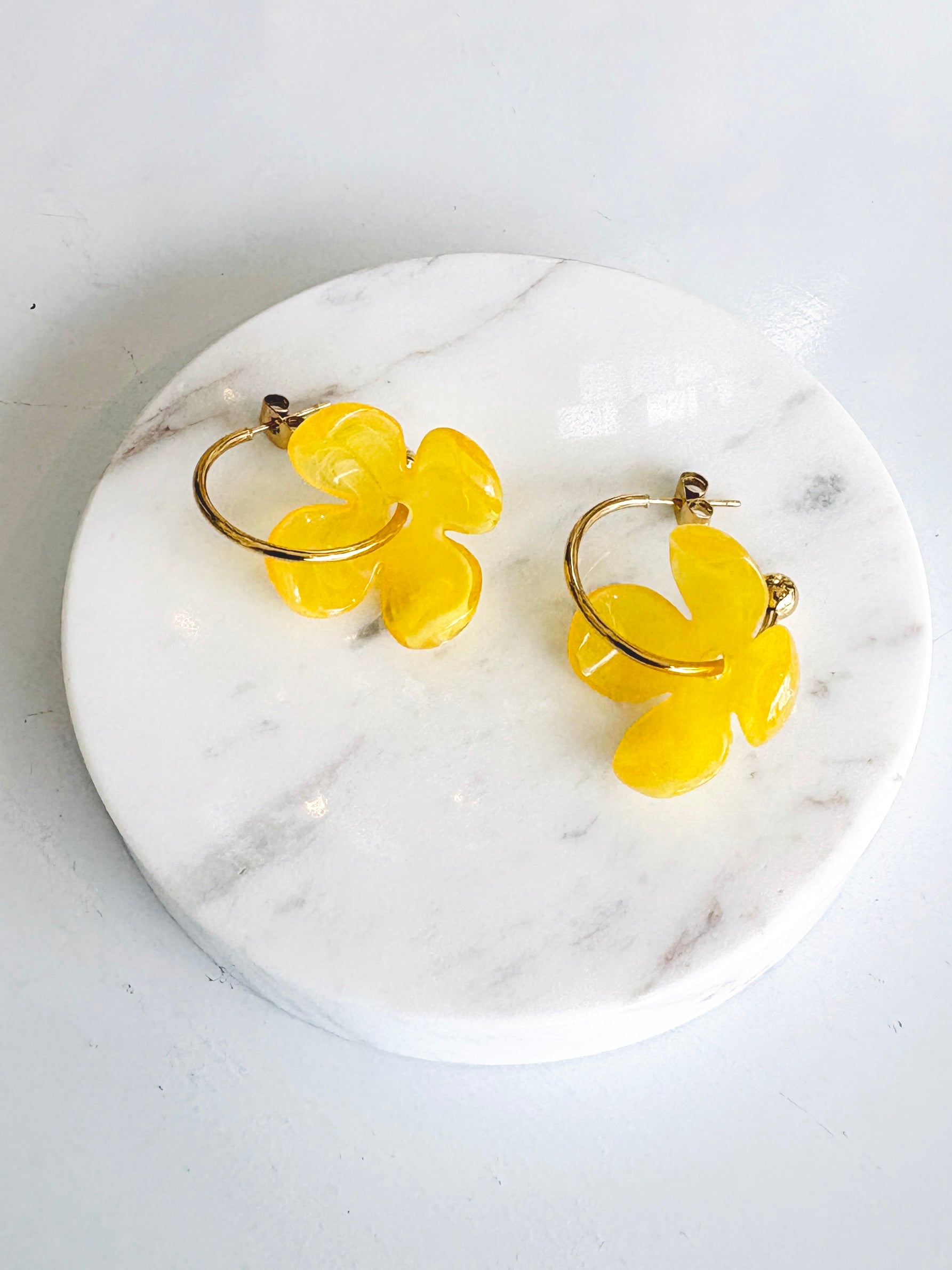 Primrose Hoops {Yellow/Gold}