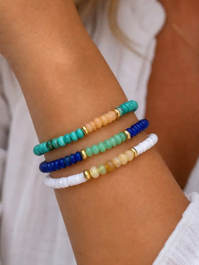 Opal Drift Bracelet {Gold/Azure/Green Opal}
