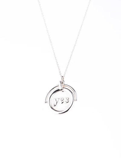YES/NO Spinner Necklace {Silver}