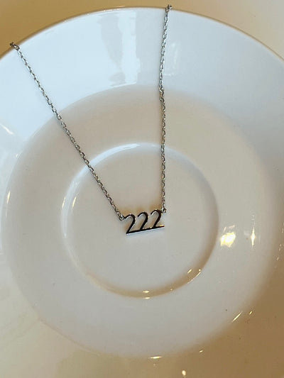 Angel Number Necklace {Silver}