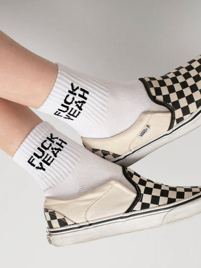 Fuck Yeah Quarter Crew Socks