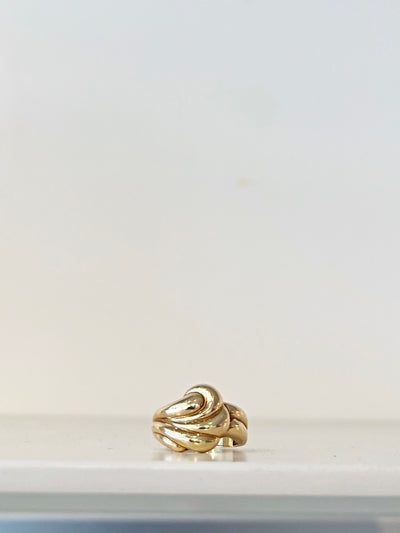 Chunky Wave Ring {10kt/Estate}