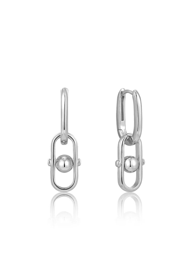 【LAZY DAWN】connect cubic earring E028〜ピアス★2021SS Suzy Levian Sterling Silver Cubic Zirconia Asscher-Cut