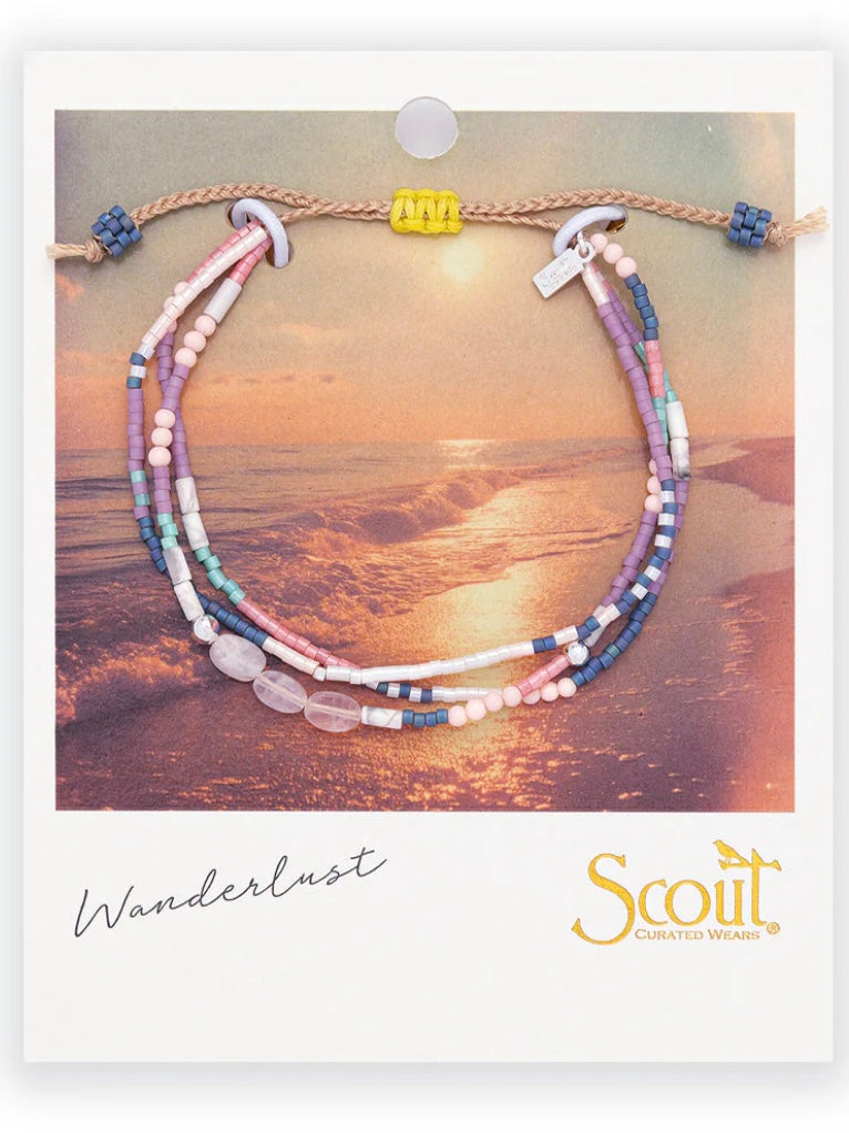 Mixed Media Bracelet {Heart/Rose Quartz/Silver}