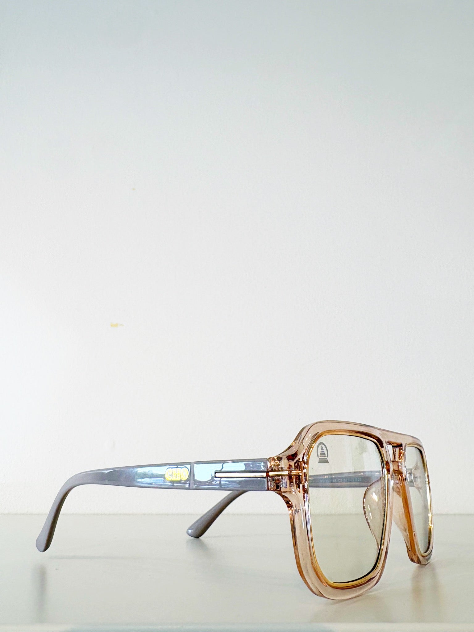 Sebastian Cho Small Square Aviators {Tea/Blue Light}