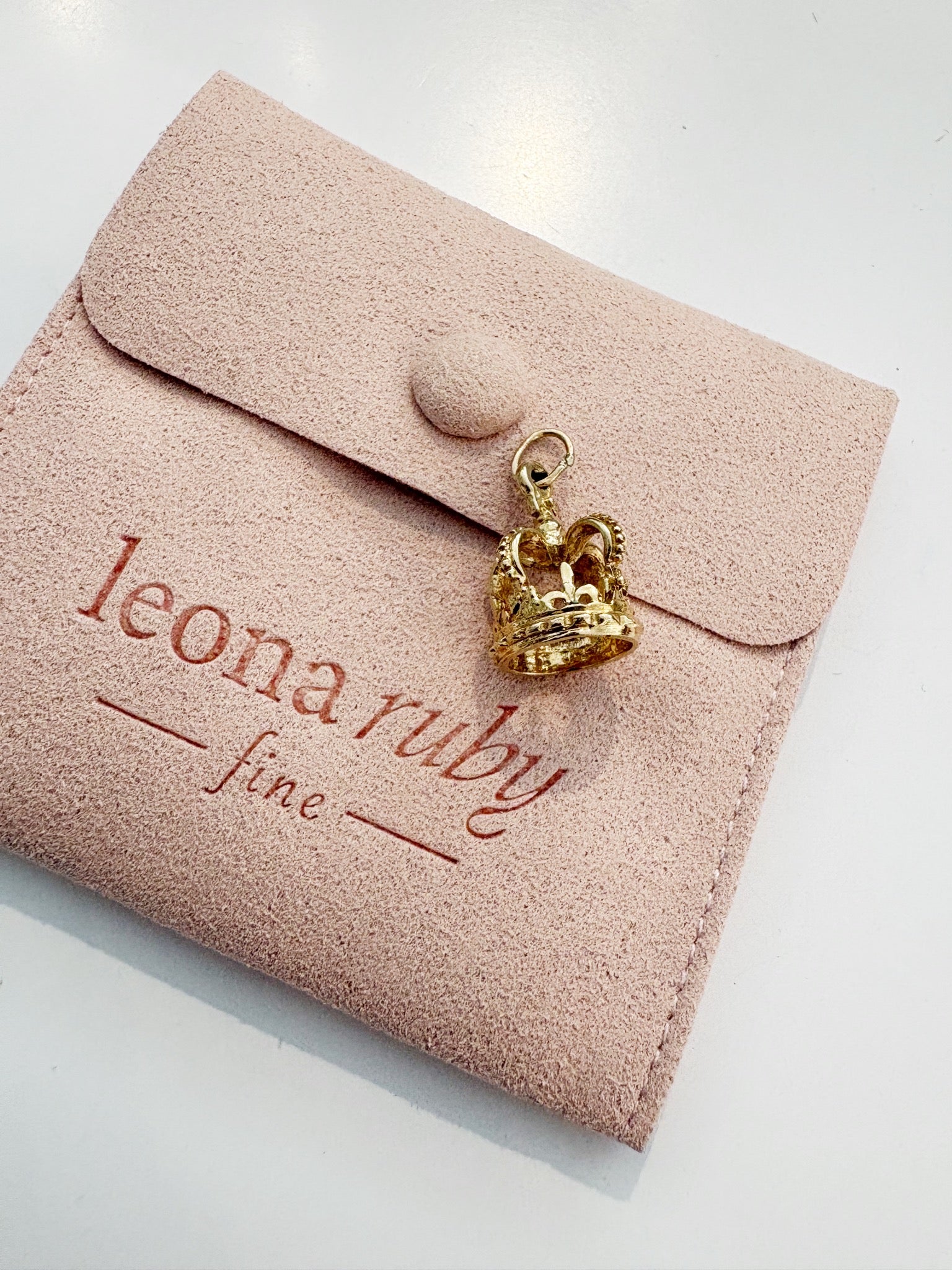 Royal Crown Charm {14kt/Estate}
