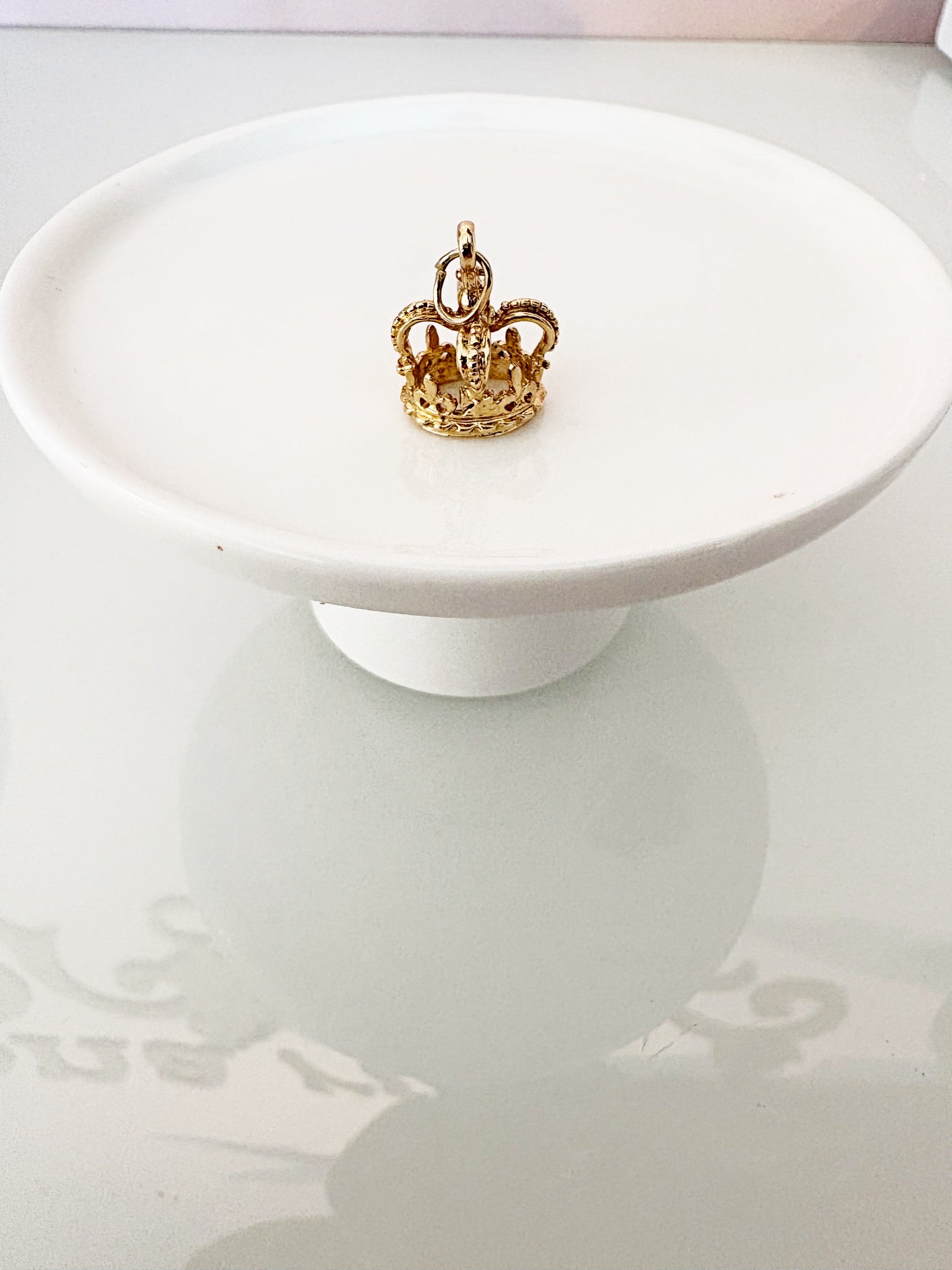 Royal Crown Charm {14kt/Estate}