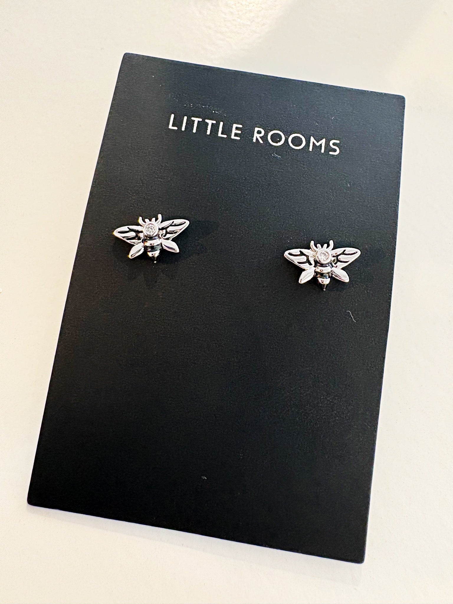 Bee Stud Earring {Silver}