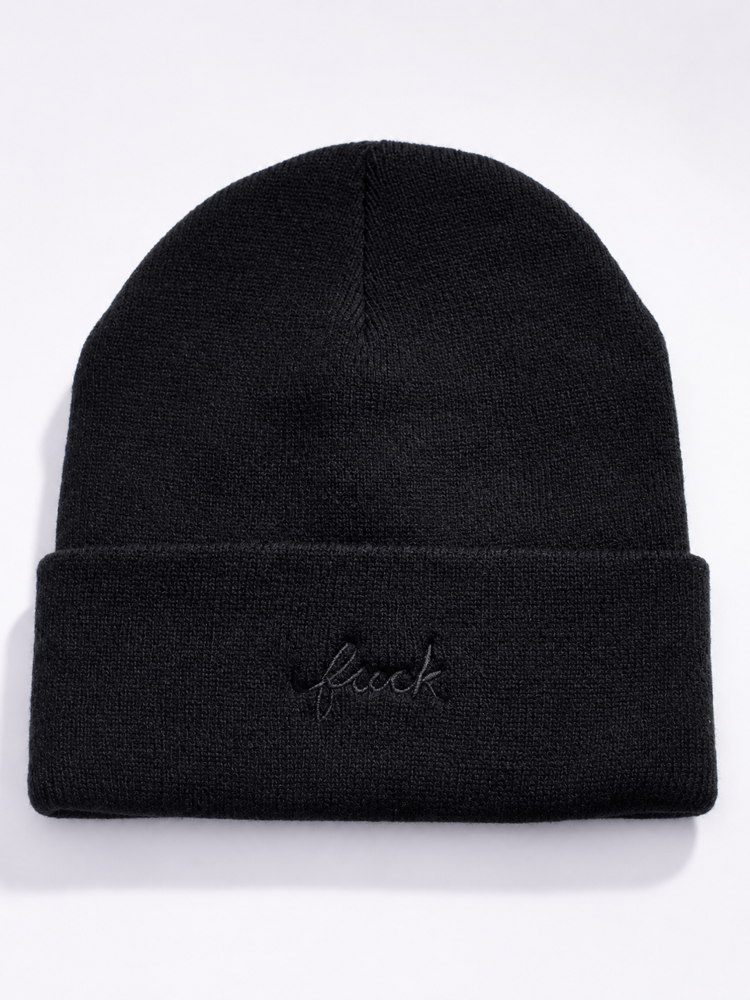 Fuck Script Beanie {Black}