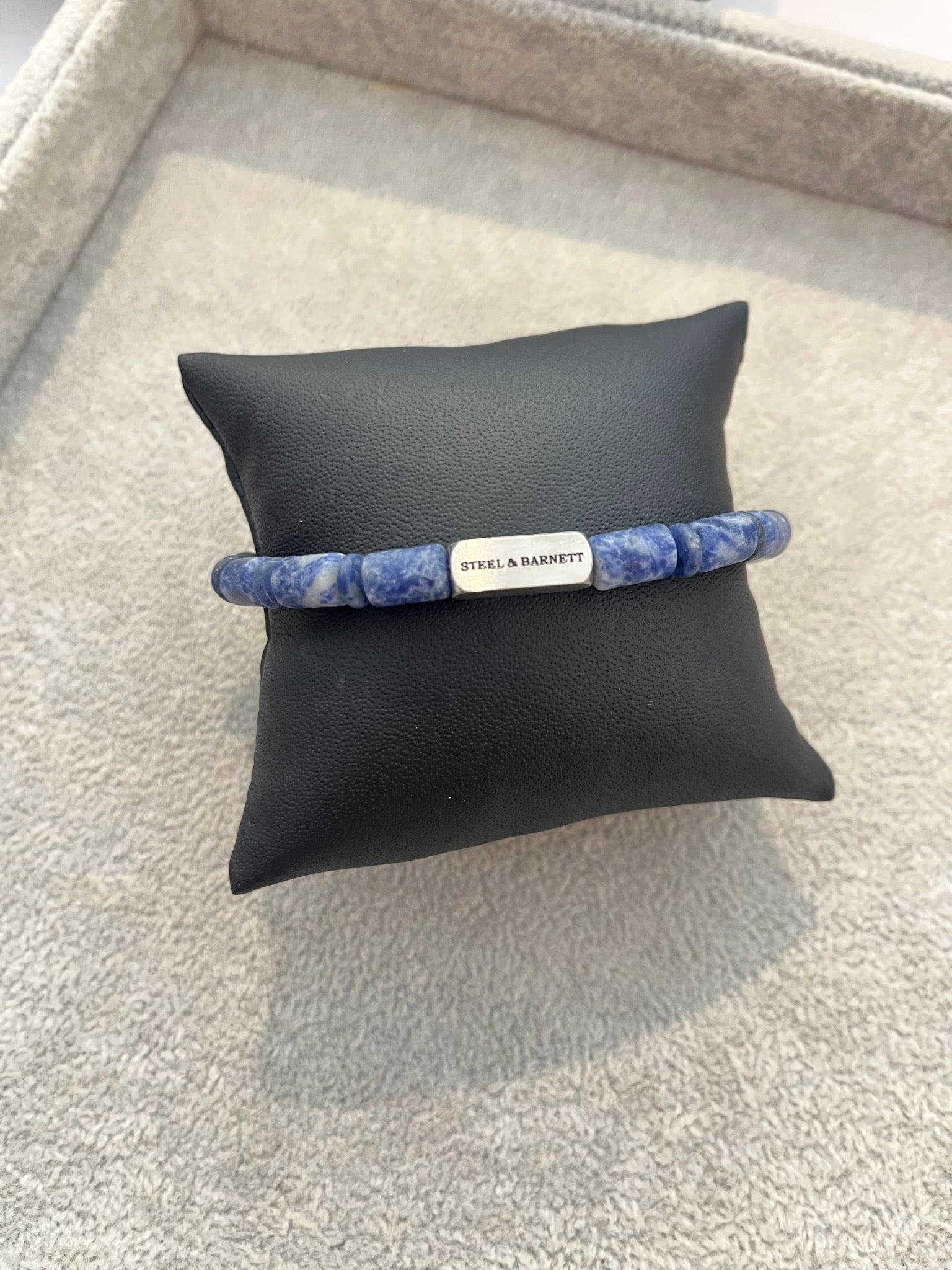 Stones Bracelet {Silver/Sodalite}